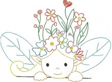 Stickdatei - Frühlingsfreunde Elfe